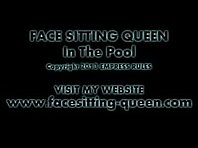 Breath control Femdom at Pool